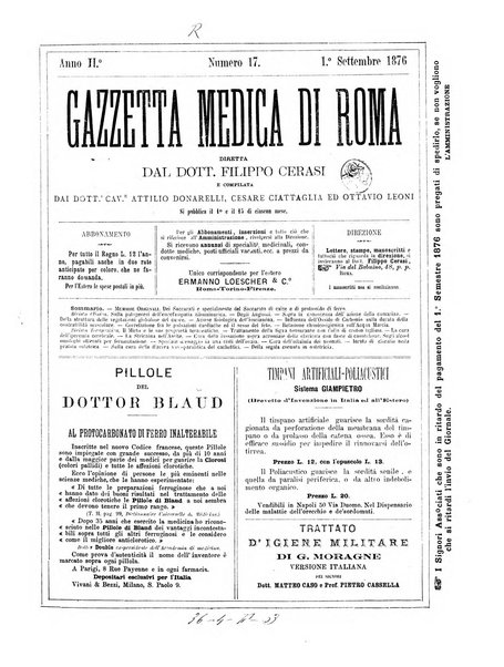 Gazzetta medica di Roma