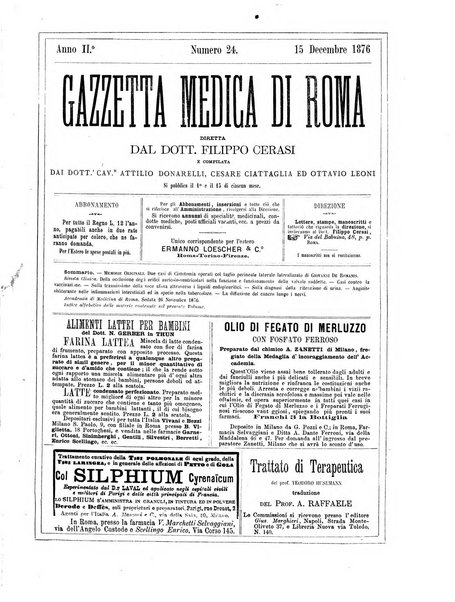 Gazzetta medica di Roma