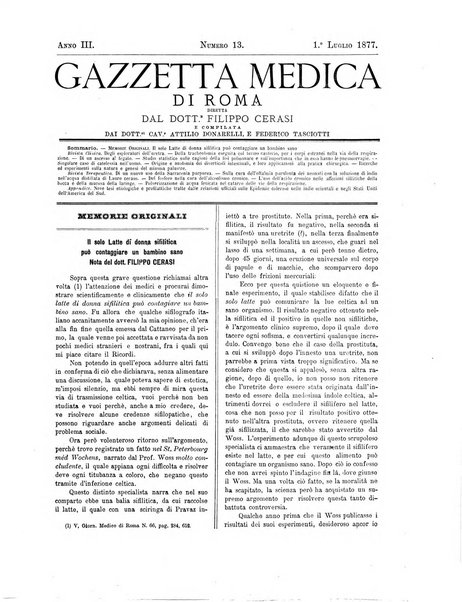 Gazzetta medica di Roma