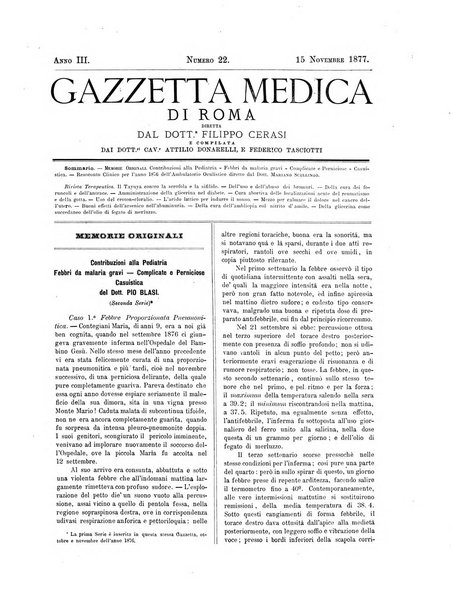 Gazzetta medica di Roma