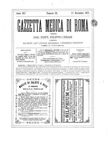 Gazzetta medica di Roma