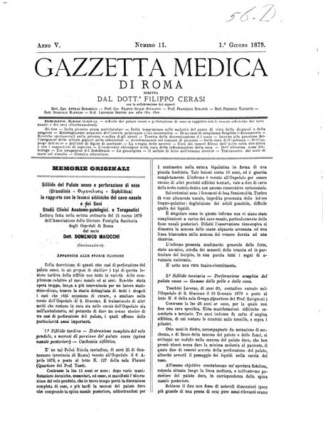 Gazzetta medica di Roma