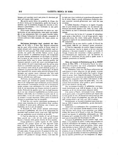 Gazzetta medica di Roma