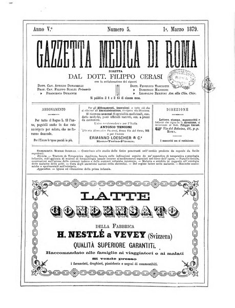 Gazzetta medica di Roma