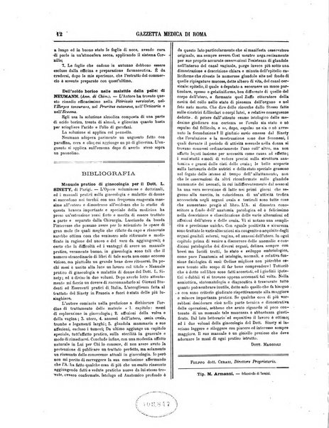 Gazzetta medica di Roma