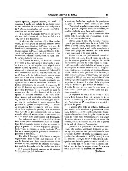 Gazzetta medica di Roma