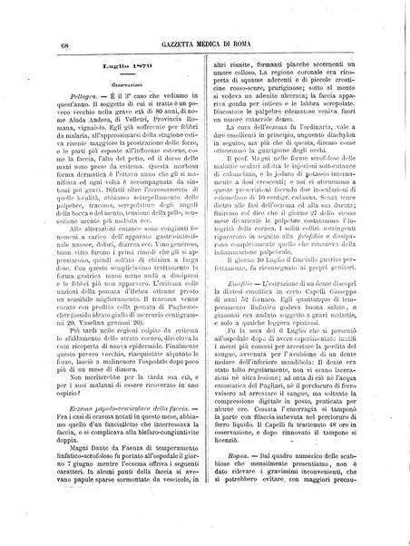 Gazzetta medica di Roma