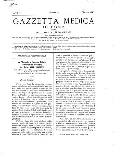 Gazzetta medica di Roma