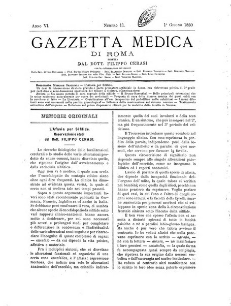 Gazzetta medica di Roma