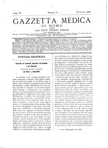 Gazzetta medica di Roma