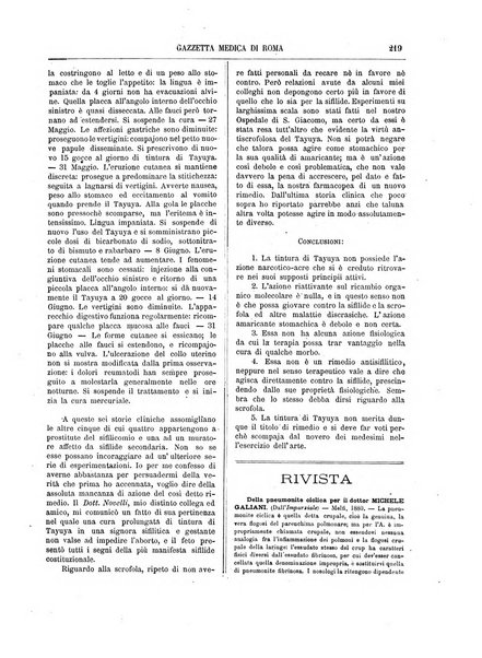 Gazzetta medica di Roma