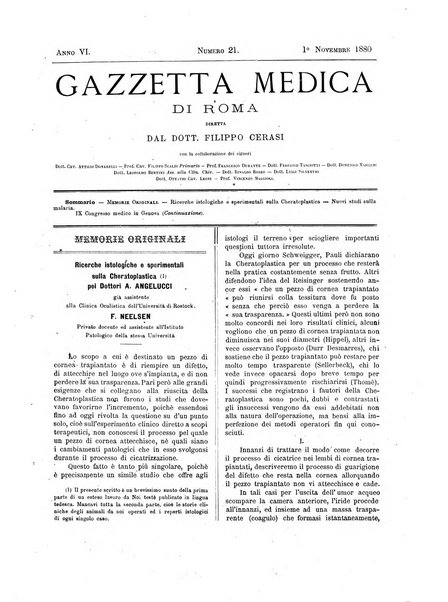 Gazzetta medica di Roma