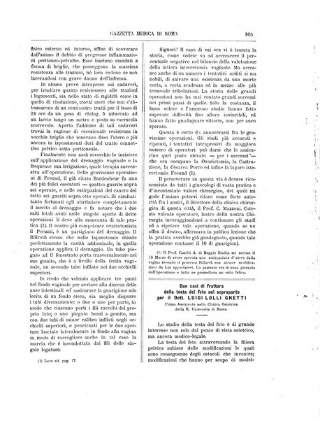 Gazzetta medica di Roma