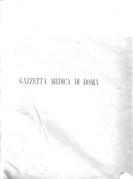 Gazzetta medica di Roma