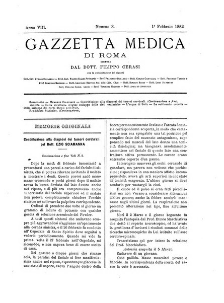Gazzetta medica di Roma