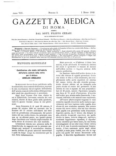 Gazzetta medica di Roma