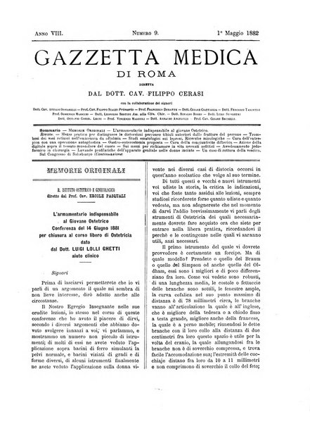 Gazzetta medica di Roma