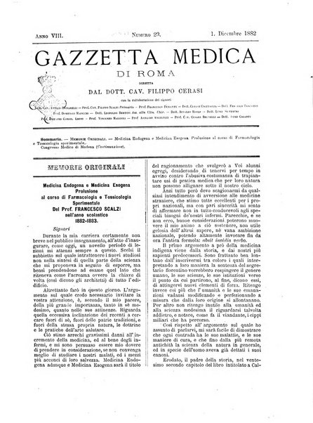 Gazzetta medica di Roma