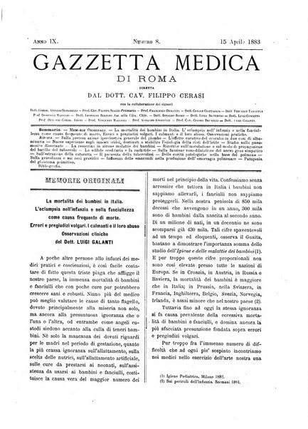 Gazzetta medica di Roma