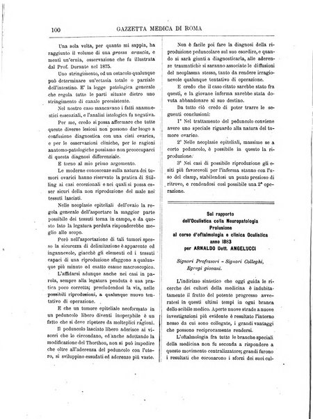 Gazzetta medica di Roma