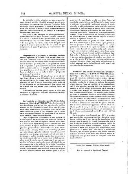 Gazzetta medica di Roma