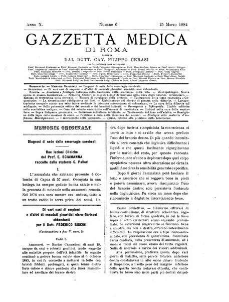 Gazzetta medica di Roma