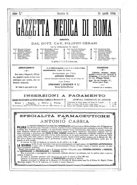 Gazzetta medica di Roma