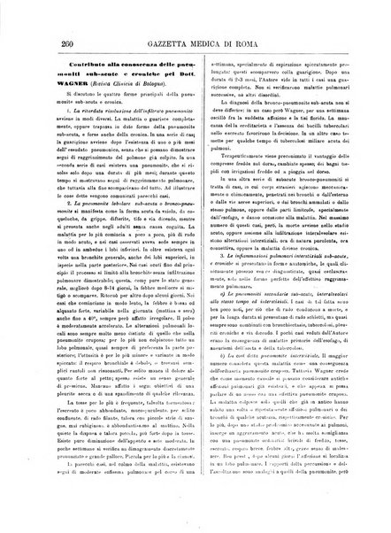 Gazzetta medica di Roma