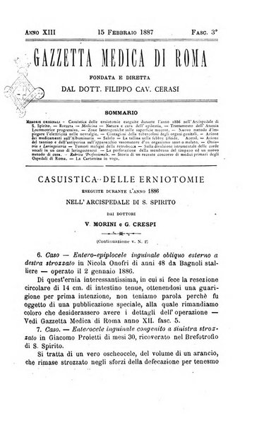 Gazzetta medica di Roma