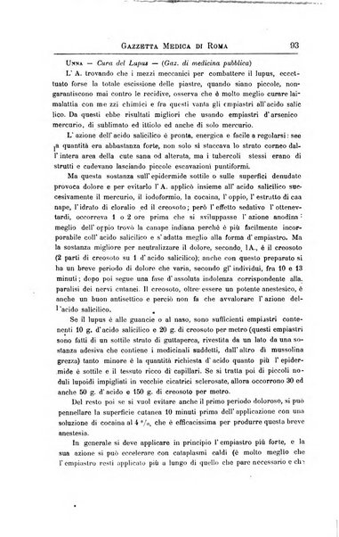 Gazzetta medica di Roma