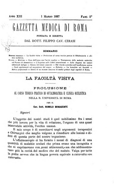 Gazzetta medica di Roma