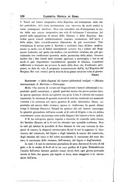 Gazzetta medica di Roma