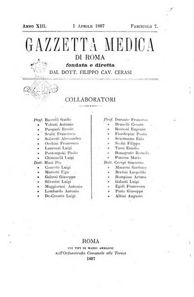 Gazzetta medica di Roma