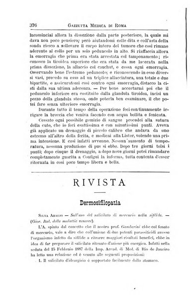 Gazzetta medica di Roma