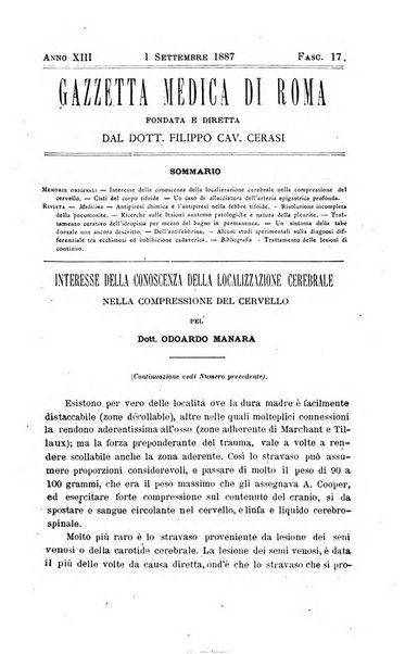 Gazzetta medica di Roma