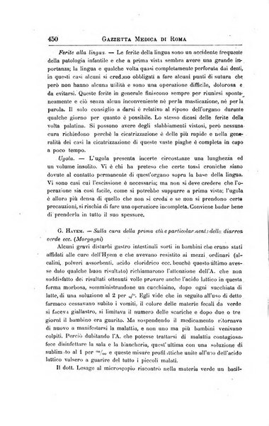 Gazzetta medica di Roma