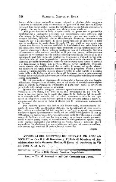 Gazzetta medica di Roma