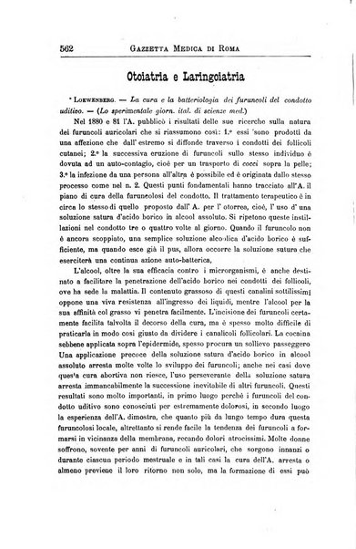 Gazzetta medica di Roma