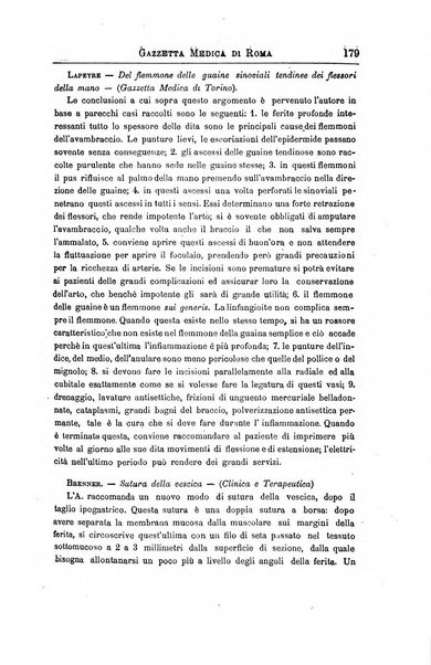 Gazzetta medica di Roma