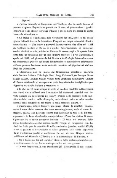 Gazzetta medica di Roma