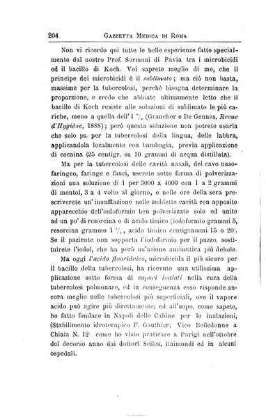 Gazzetta medica di Roma