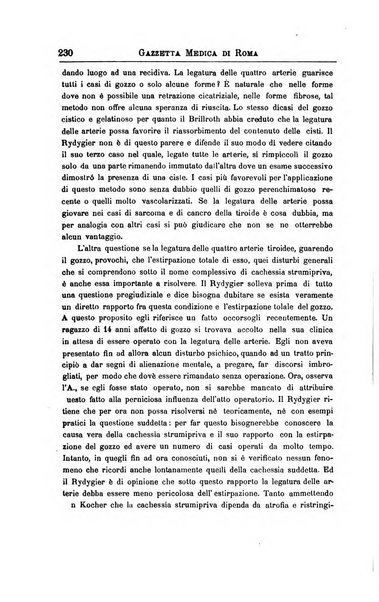 Gazzetta medica di Roma