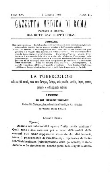 Gazzetta medica di Roma