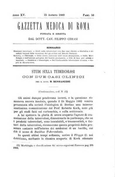 Gazzetta medica di Roma