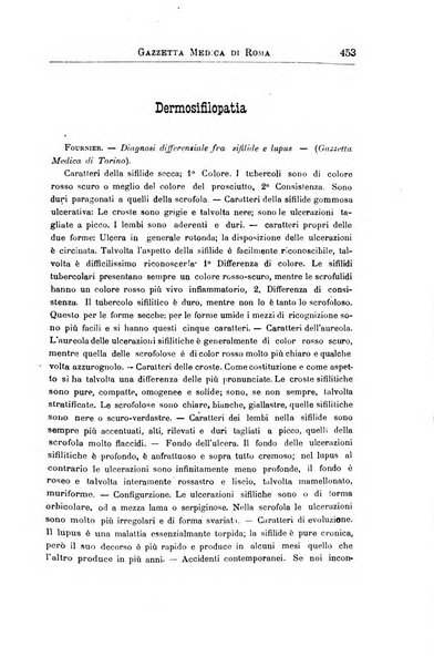 Gazzetta medica di Roma