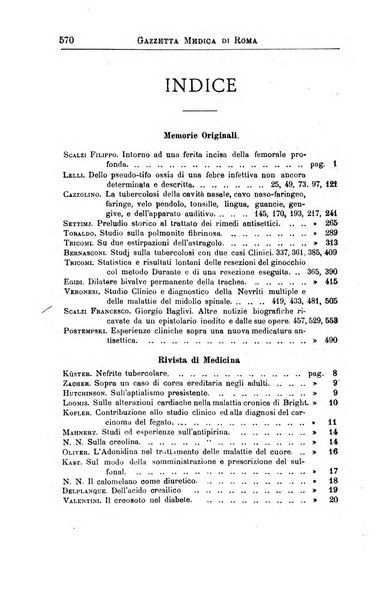 Gazzetta medica di Roma