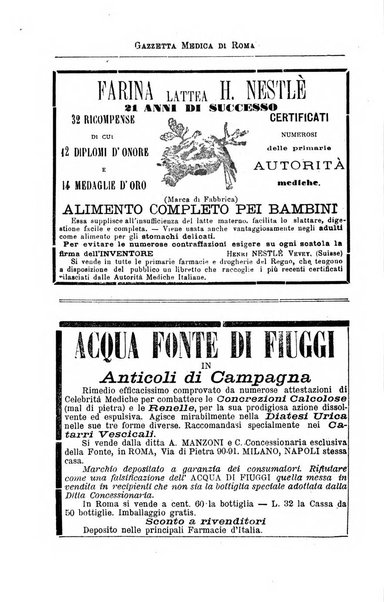 Gazzetta medica di Roma