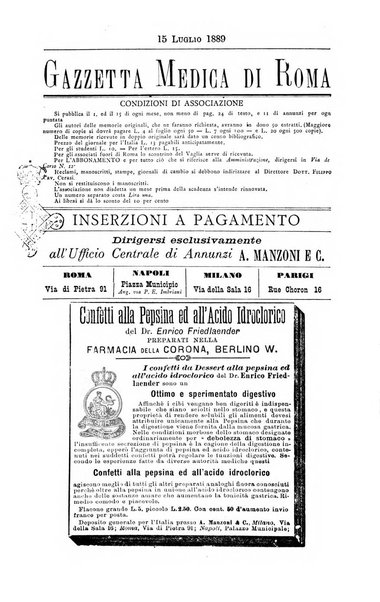 Gazzetta medica di Roma