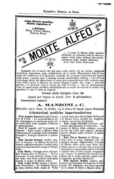 Gazzetta medica di Roma