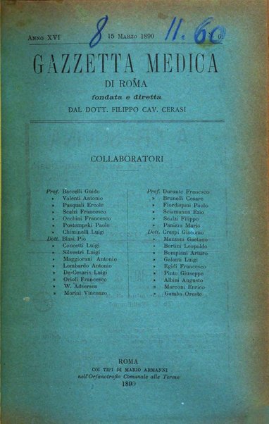 Gazzetta medica di Roma